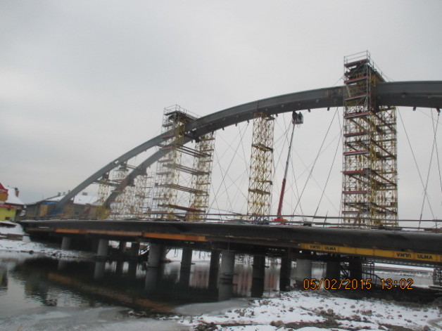 Arch bridge, Żywiec, Poland